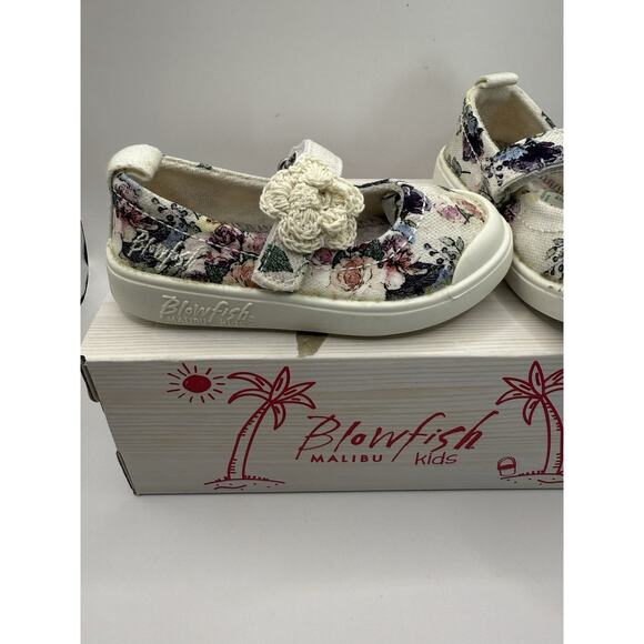 Blowfish Malibu Toddler Girls Floral Slip-on Sneaker - Size 6M New In Box! - Picture 1 of 10